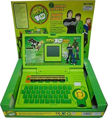 OUD® 20 Activities Ben 10 English Laptop/Notebook Toy for Kids, Best Gift for Kids