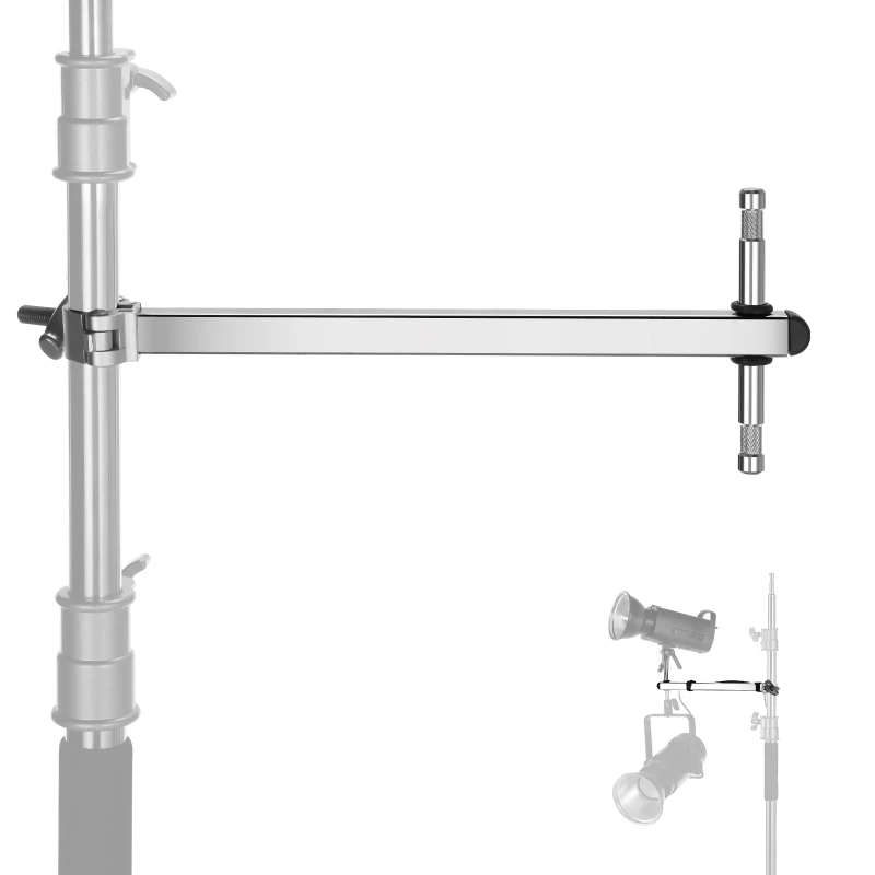 NEEWER Offset Arm with Clamp & Dual 5/8" Baby Pins (UA038)