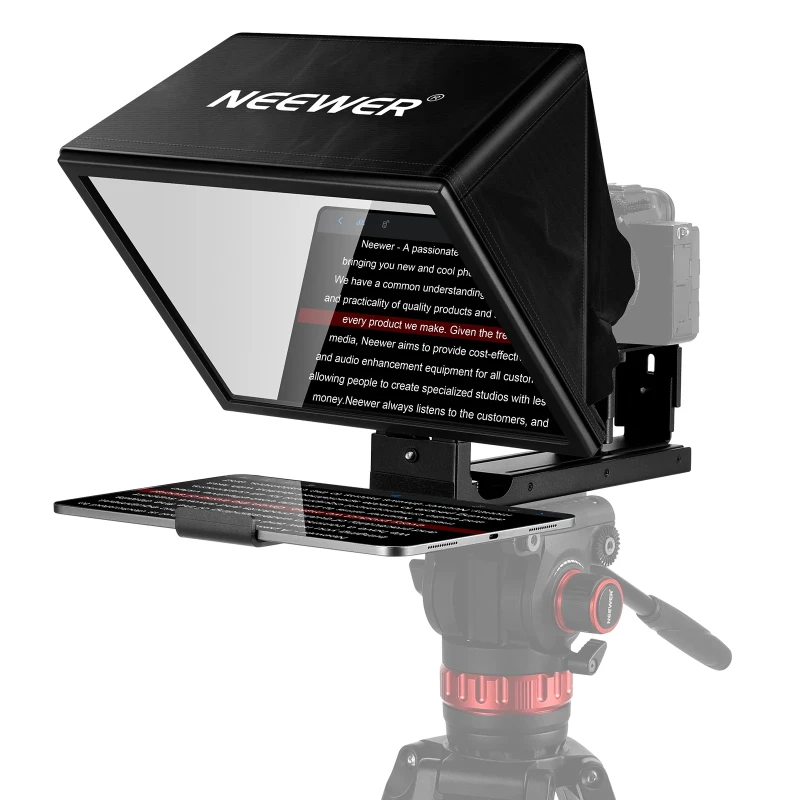 NEEWER Basics X12B Aluminum Alloy Liftable Teleprompter