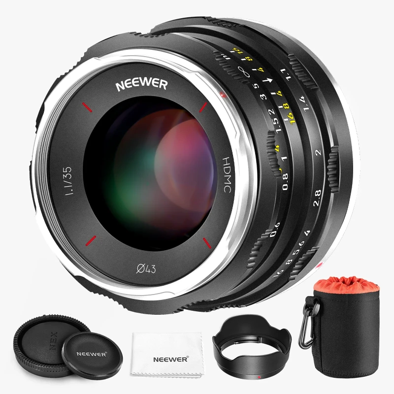 NEEWER 35mm f1.1 APS-C E Mount Manual Focus Prime Lens