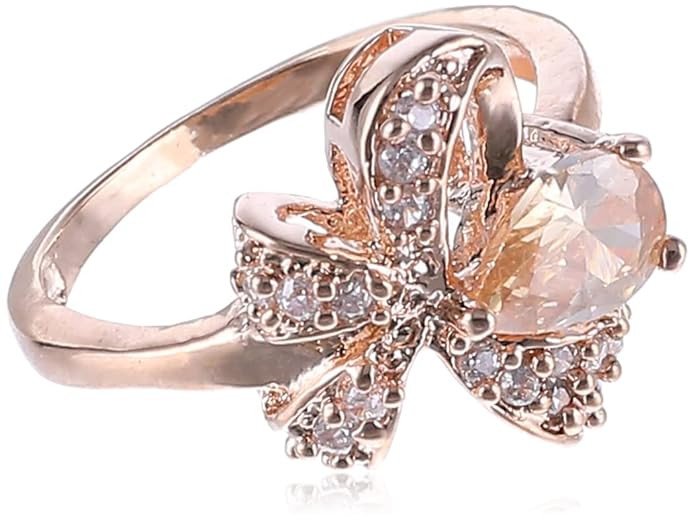 Marvellous Bow Gold Plated Ring for Women(R80336_9)