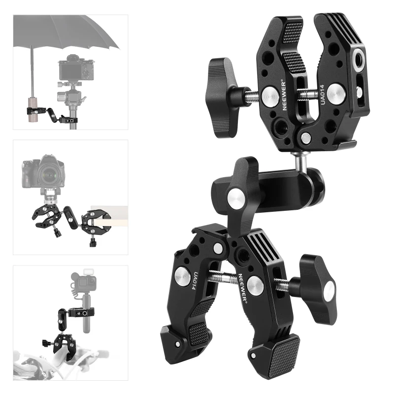 NEEWER Double Super Clamp Camera Mount (UA014)