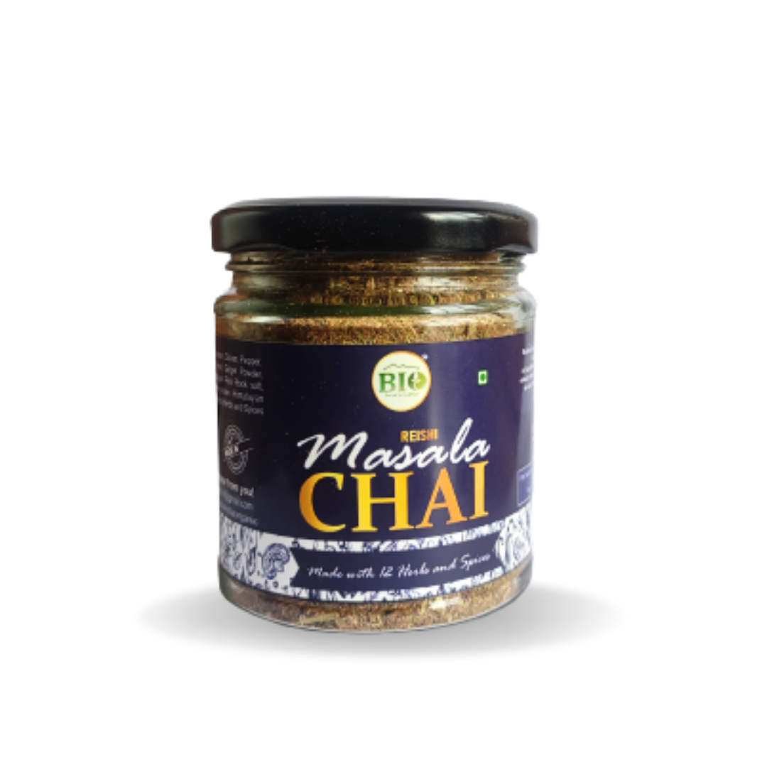 Refreshing And Healthy Reishi Masala Tea powder | Herbal Tea | Chai Masala | Antioxidant Rich | Reishi Mushroom Tea