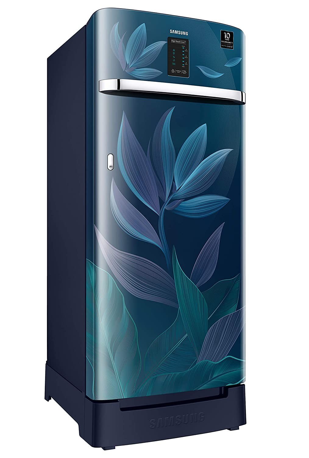 Samsung 225 L 4 Star Inverter Direct Cool Single Door Refrigerator(RR23A2F3X9U/HL, Paradise Blue, Base Stand with Drawer, Digi-Touch Cool)