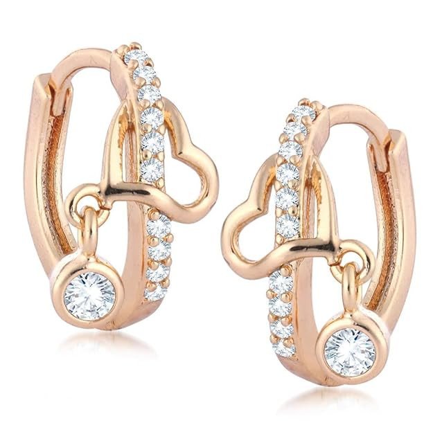 Relish Gold Plated Hoops earring for women.