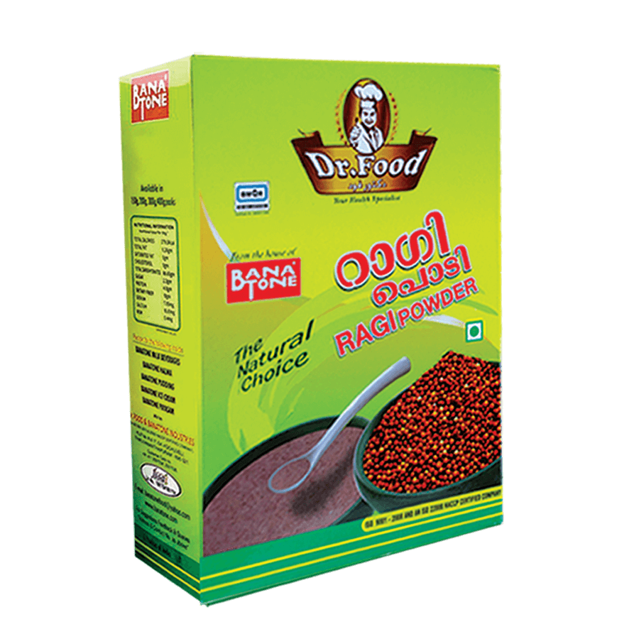 Dr Food Organic Ragi Powder 400g - Refill Pack | Finger Millet Powder