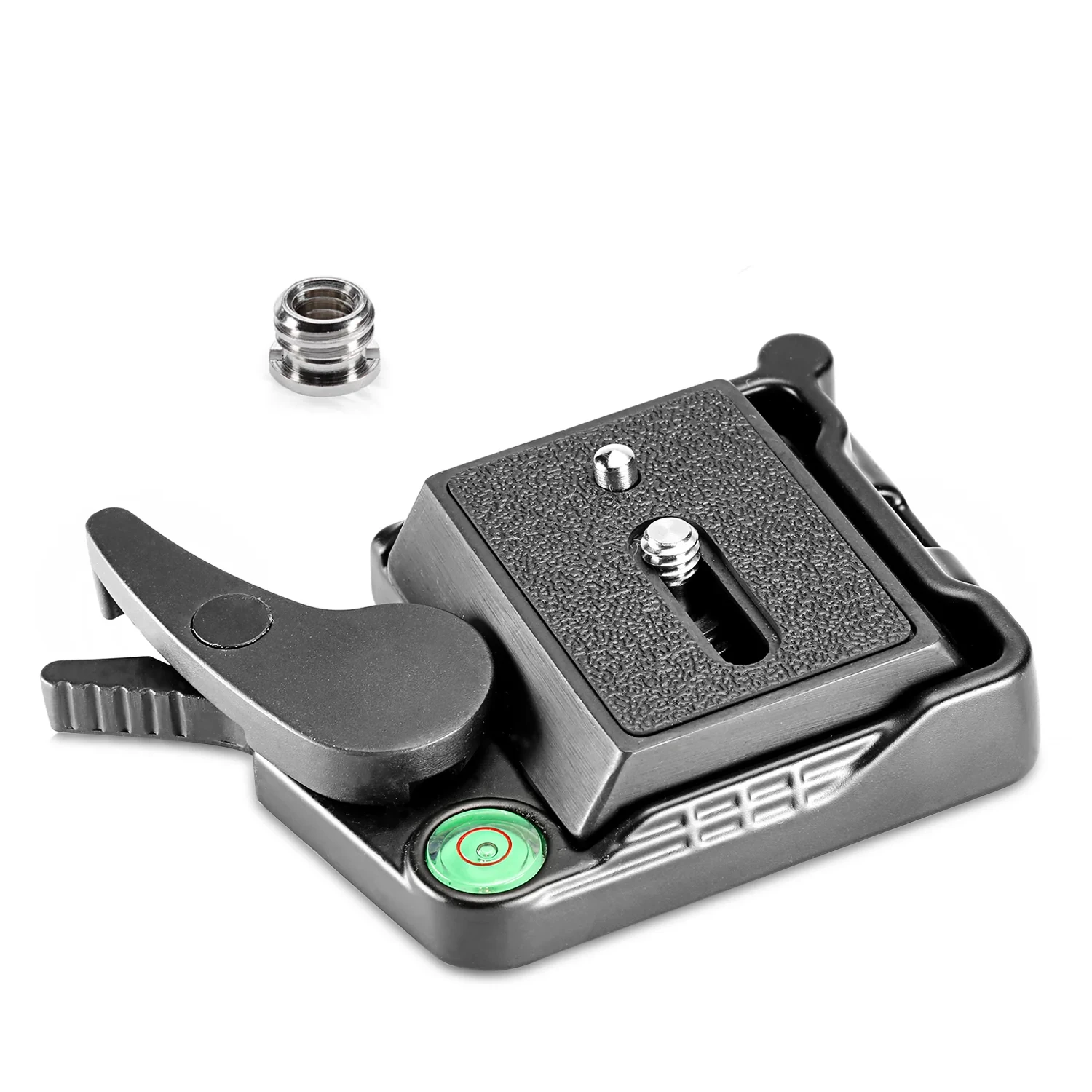 Black Aluminum Alloy Quick Release QR Plate Adapter