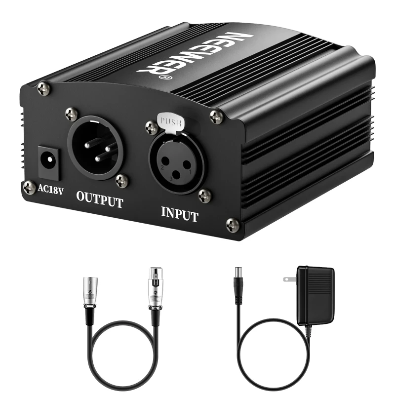48V Phantom Power Supply with Adapter (NW-100)