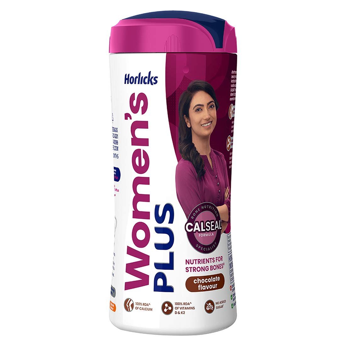 Women's Horlicks Health and Nutrition Drink, 400 gm, Chocolate Flavor Jar  (No Added Sugar)