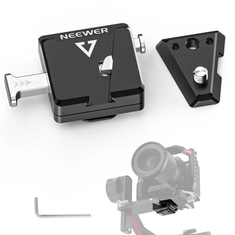 Mini V Mount Battery Plate for DJI RS4 Pro RS3 Pro RS 2 RSC 2 Gimbal (GA009)