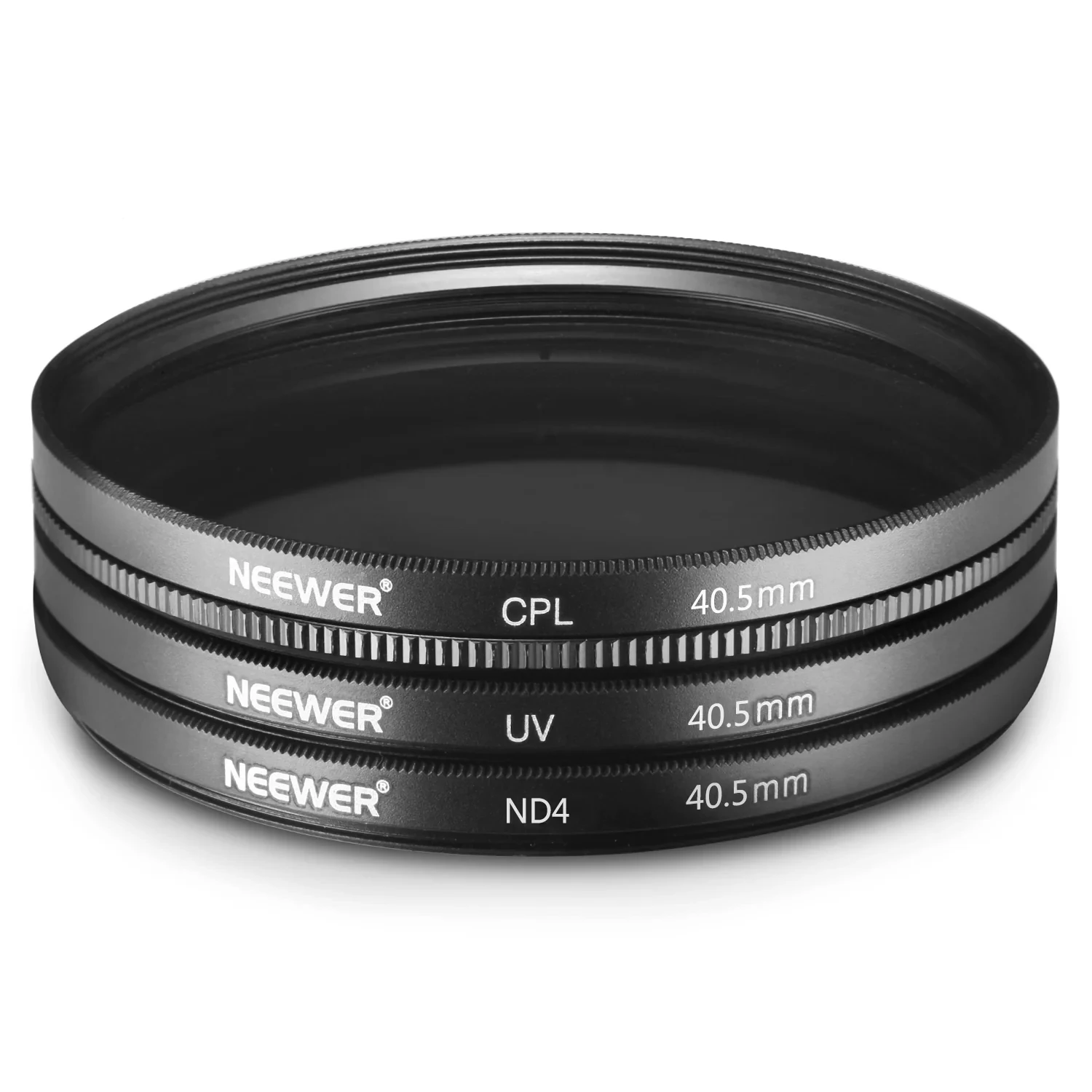 NEEWER Lens Filter Kit UV Filter+CPL Filter+ND4 Filter+Filter