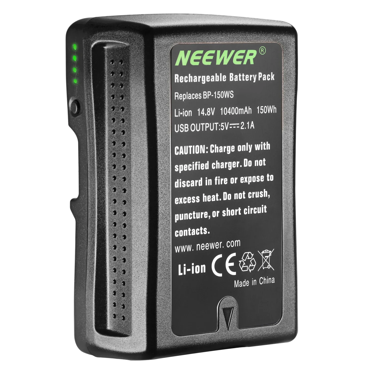 NEEWER 10400mAh Rechargeable V Mount/V Lock Battery-150Wh