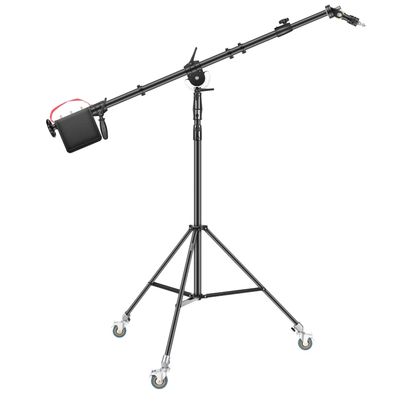 NEEWER 7.9'/2.4M Photography Heavy Duty Wheeled Base Tripod Stand