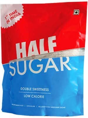HALF SUGAR Double Sweetness Low Calorie  Diabetic Friendly Uncompromising Taste Free from Sulphates 1000G