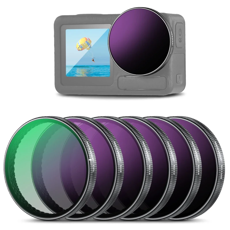 NEEWER 6 Pack ND&CPL Filter Set for Action 3/4/5 Pro