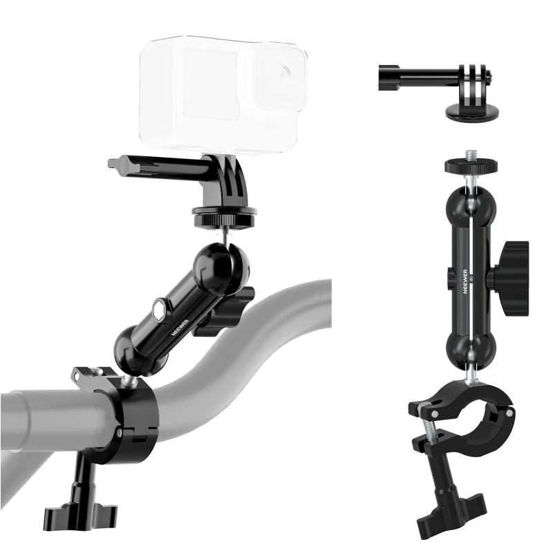 Action Camera Handlebar Mount Compatible with GoPro Hero 11 10 9 8 7