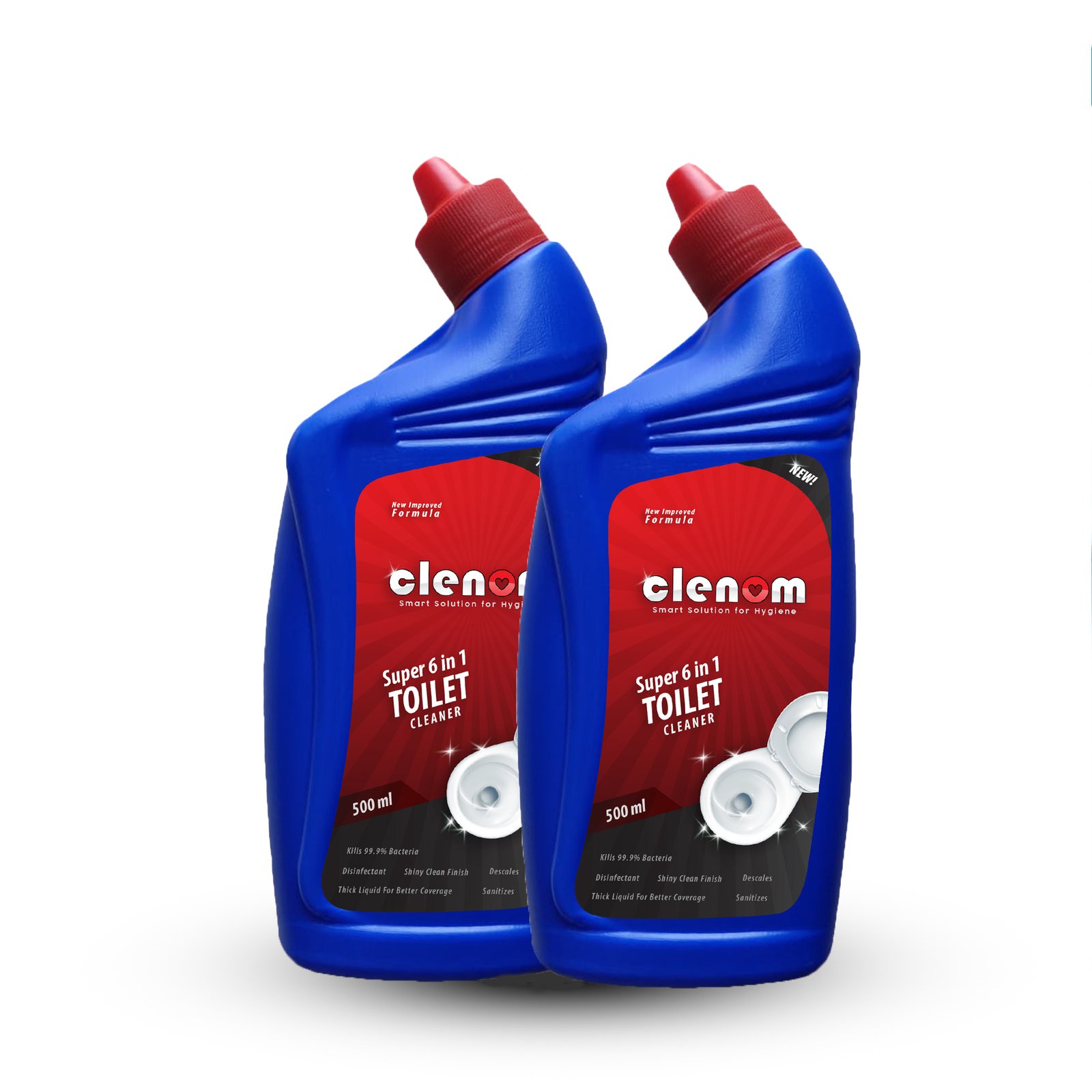 Clenom Disinfectant Toilet Cleaner (Pack of 2 )Each 500ml