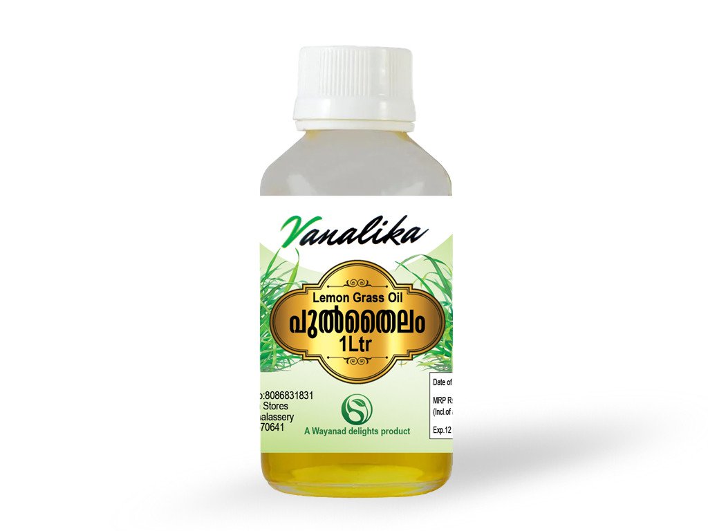 Vanalika Lemon Grass Oil ( പുൽതൈലം) 1Ltr | Floor Cleaner With Natural Aroma