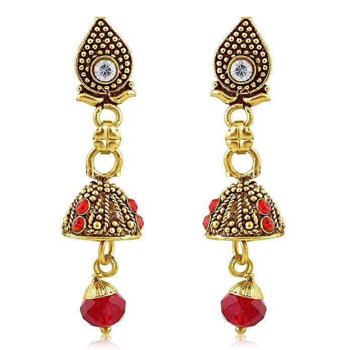 Cluster Gold Plated Jhumki Earring For Women.