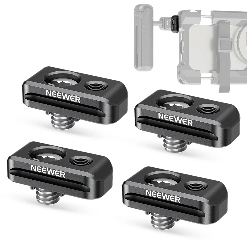 NEEWER 4 Pack Quick Release Adapter for Phone Cage (PA064)