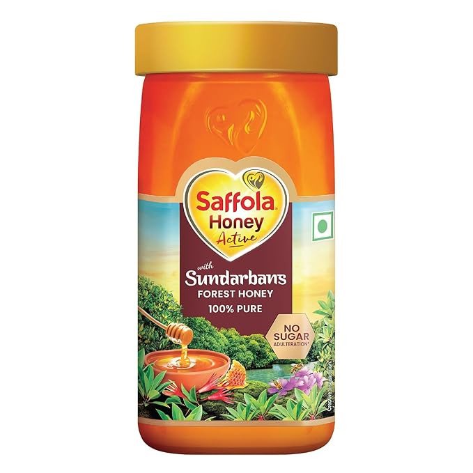 Saffola FITTIFY Gourmet Honey Active, Made with Sundarban Forest Honey, 100% Pure Honey, No sugar adulteration, Natural Immunity booster, 500g