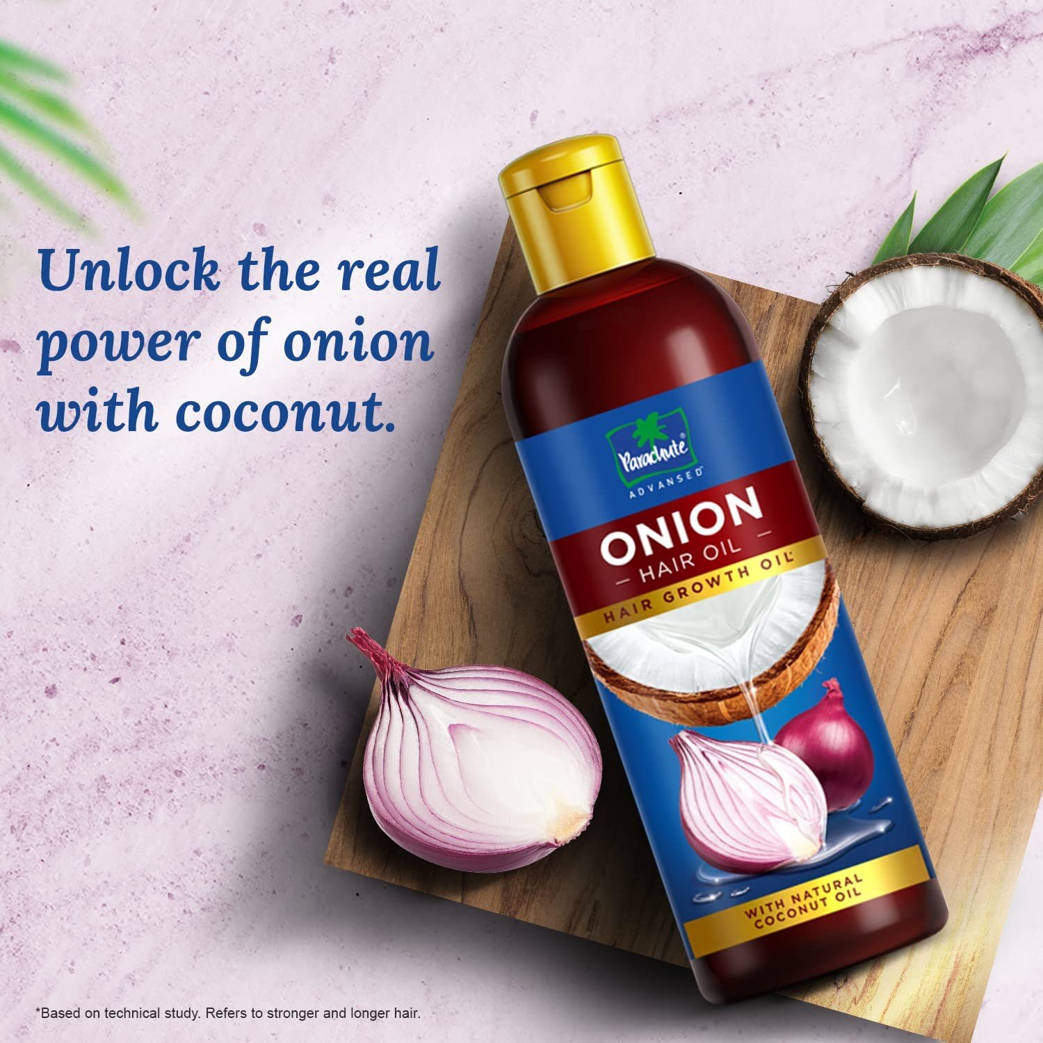 Parachute Advansed Onion Hair Oil |Hair Growth Oil| Reduces hairfall | With Natural Coconut Oil, Onion Extracts, Vitamin E|200ml