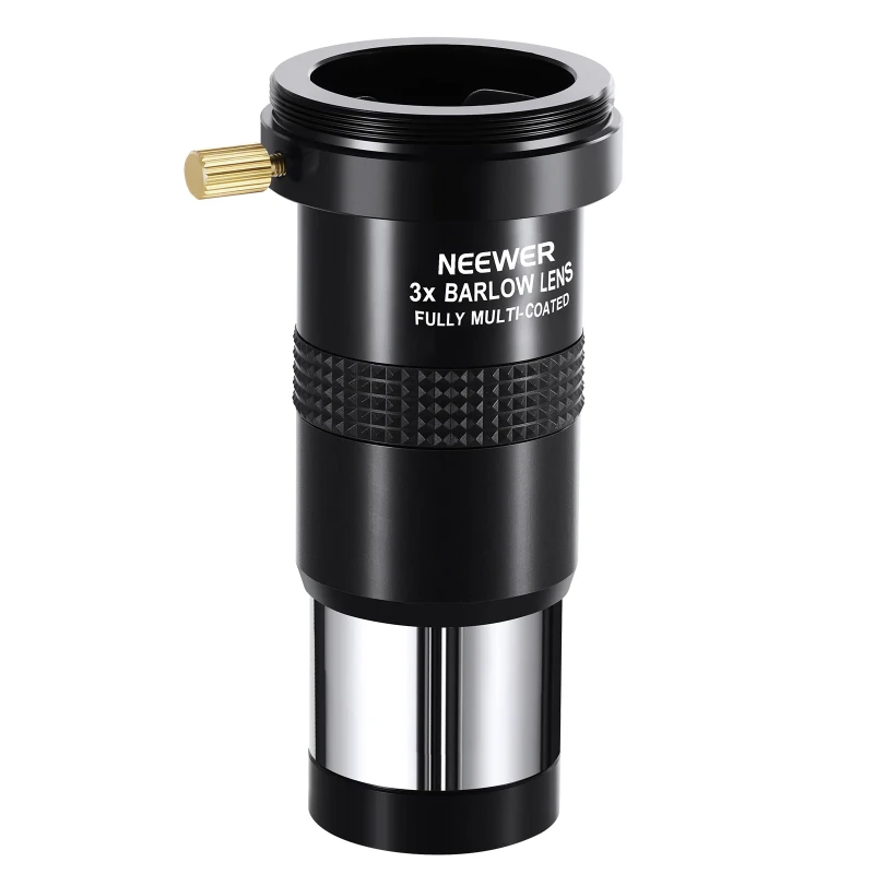 NEEWER LS-T11 3X Barlow Len for 1.25" Telescope Eyepiece