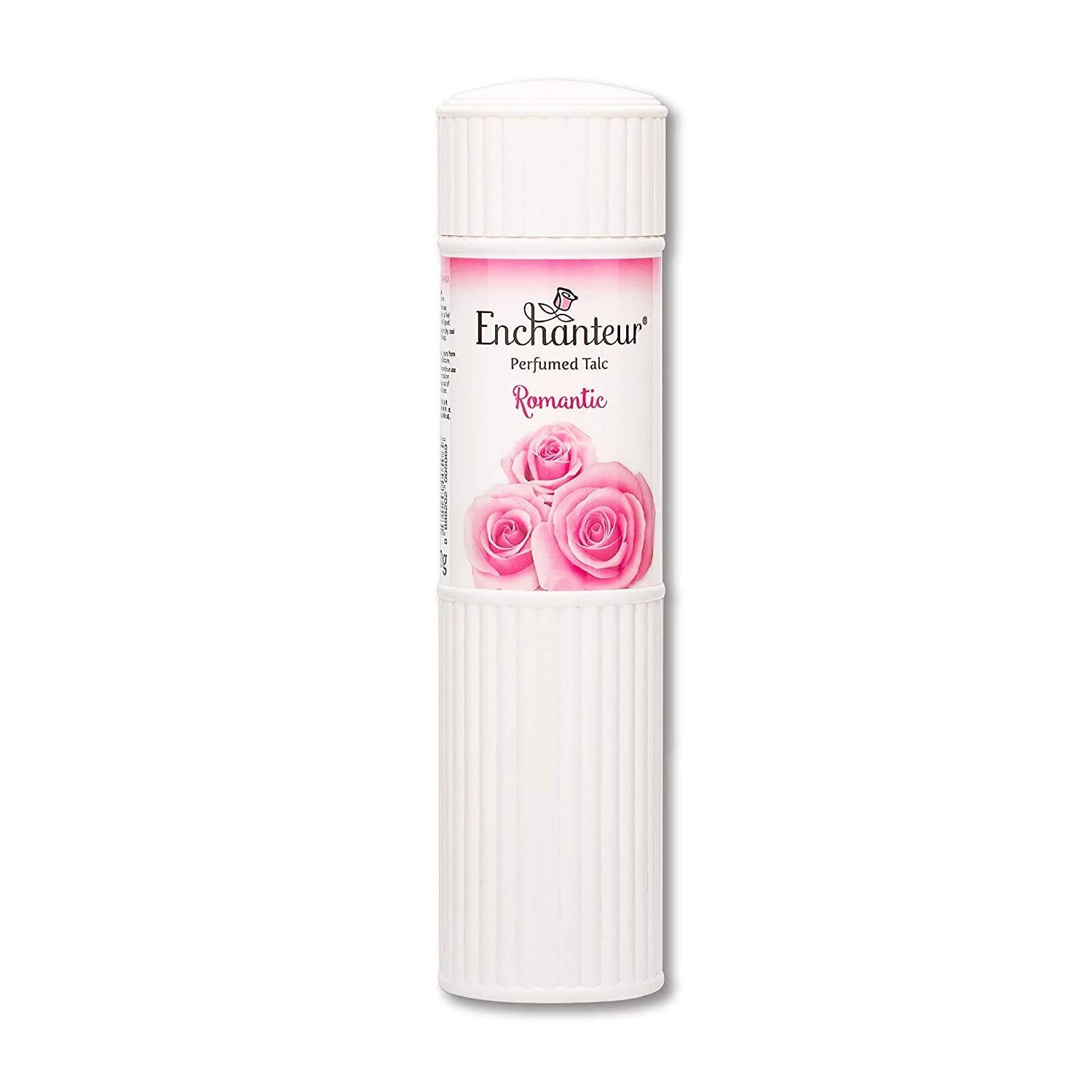 Enchanteur Romantic Perfumed Talc for Women, 250g with Roses & Jasmine Extracts