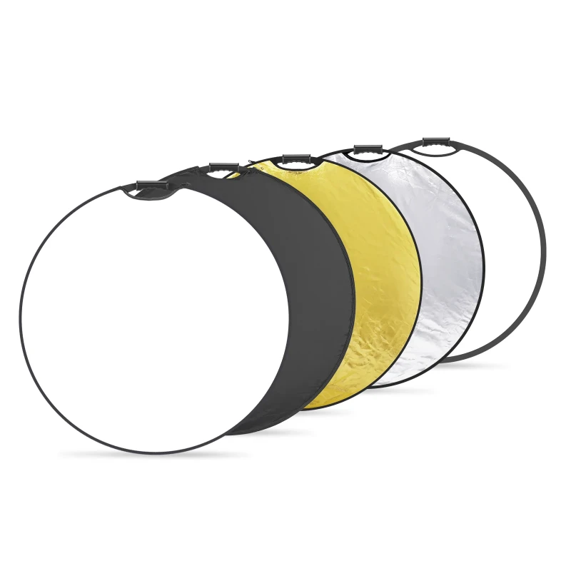 NEEWER 5-in-1 80/110CM Collapsible Round Light Reflector With Grip