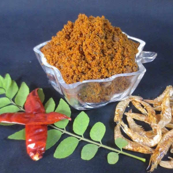 Lilly's Homemade Salty Spicy Tasty Prawns Chammanthi Podi (ചെമ്മീൻ ചമ്മന്തിപൊടി) - 100g, 250g, 500g | Kerala Style Homemade Prawns Chutney Powder