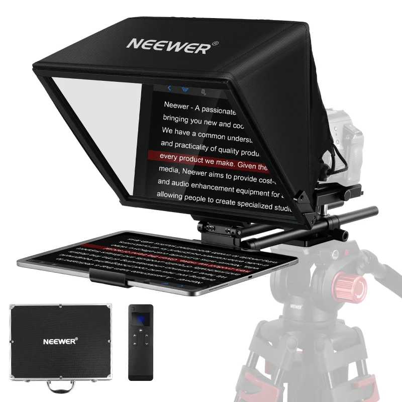 NEEWER C12 Camera Teleprompter with 501PL QR Plate