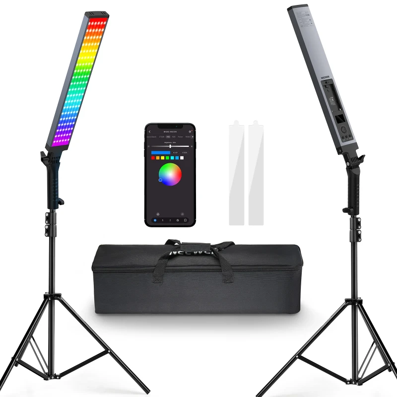 2 Pack RGB Light Stick Studio Lighting Kit (BH20C)