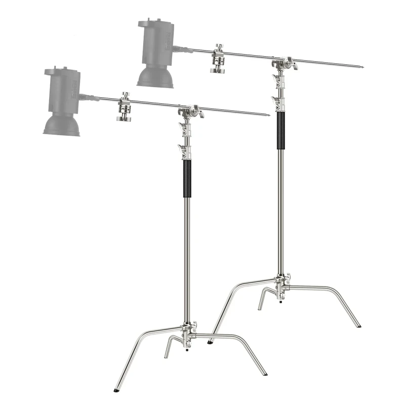 NEEWER 2 Pack 320cm Stainless Steel Light Stand - Stainless steel