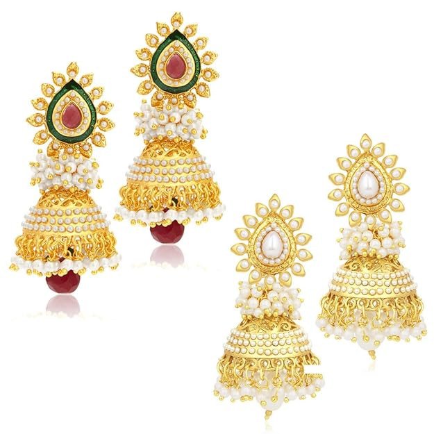 Fashion Jewellery for Women Golden earrings.