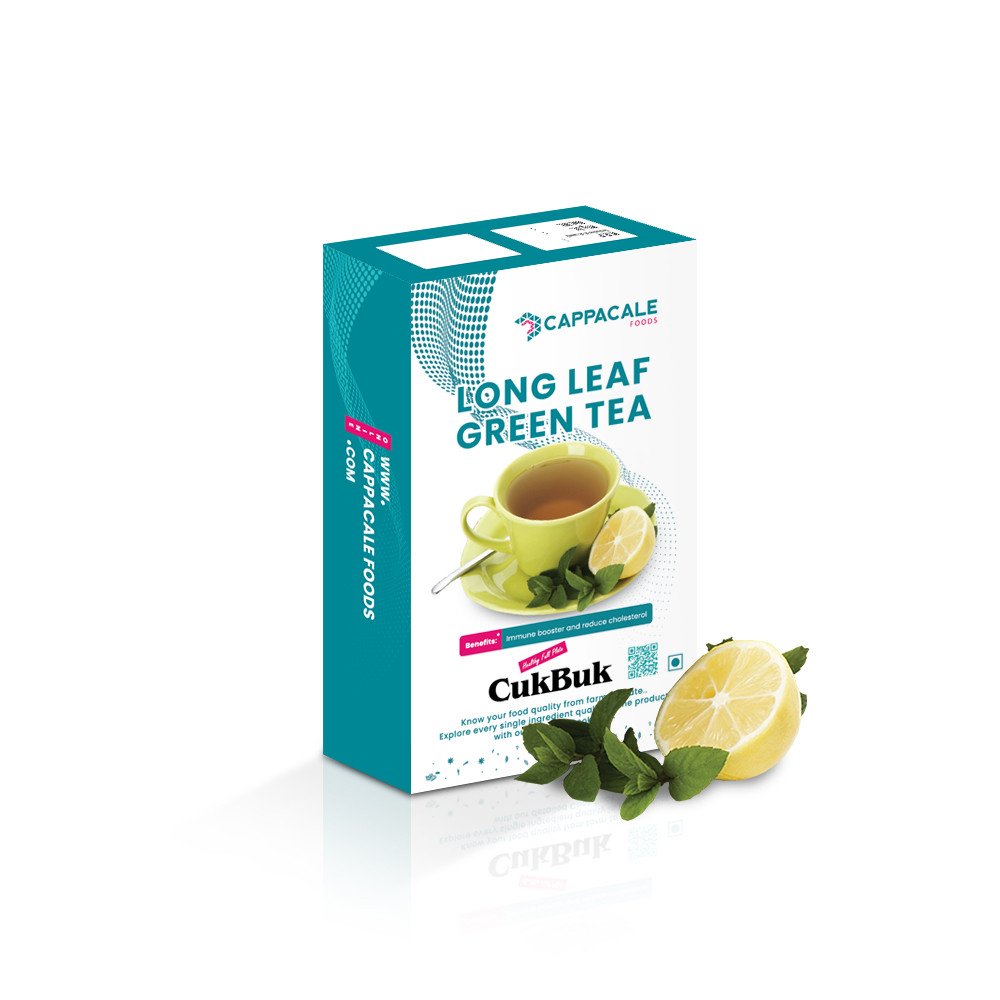 Natural Flavoured Long Leaf Green Tea 100G | Improves  Metabolism And Reduce Waist
