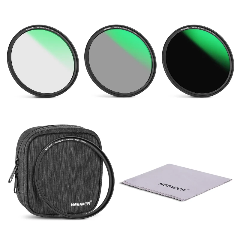 NEEWER 4-in-1 Magnetic Lens Filter Kit