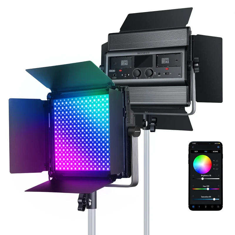 60W APP Control RGB LED Video Light (RGB1200)