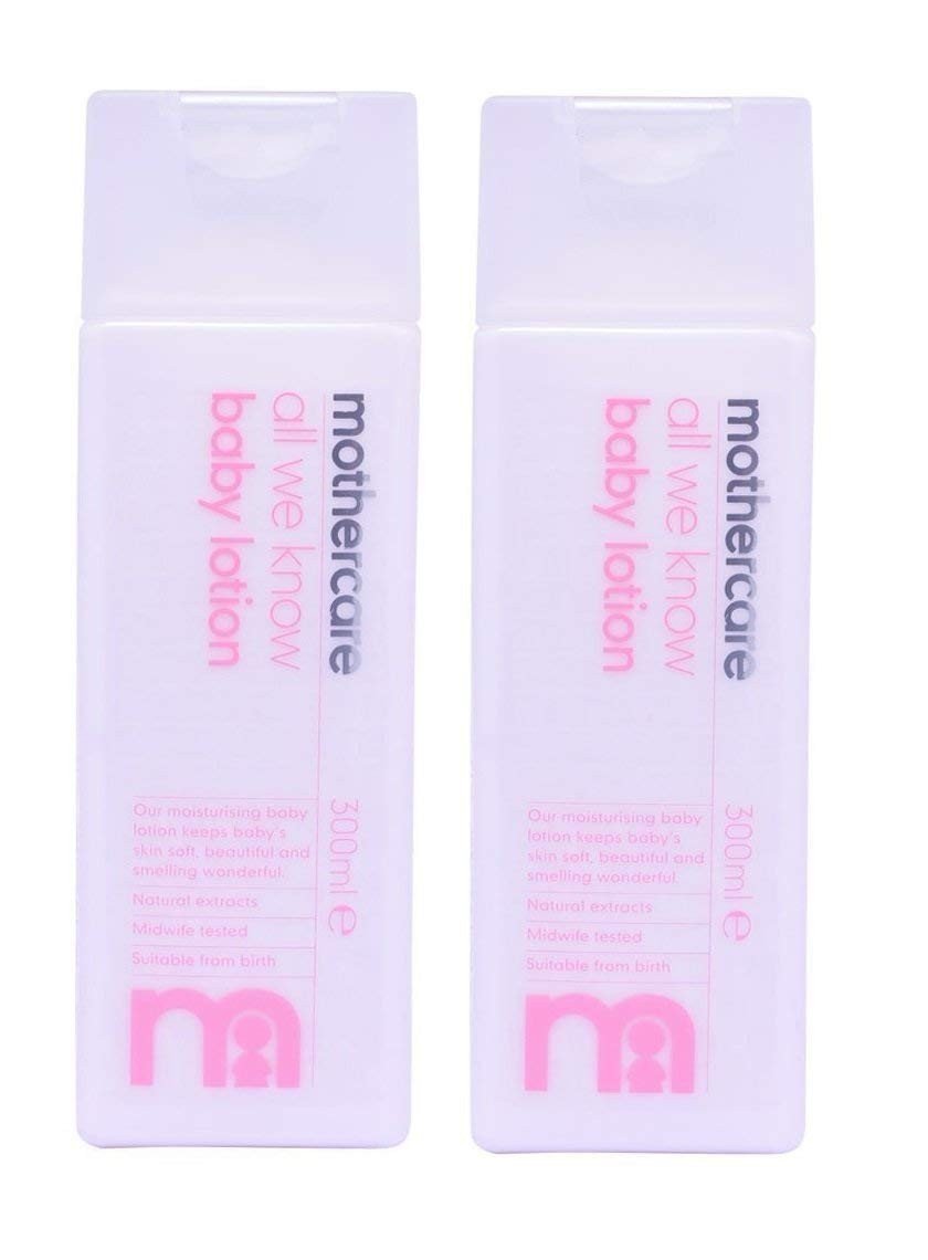 Mothercare All We Know Baby Lotion E 0M+ (300ml, Pack of 2)