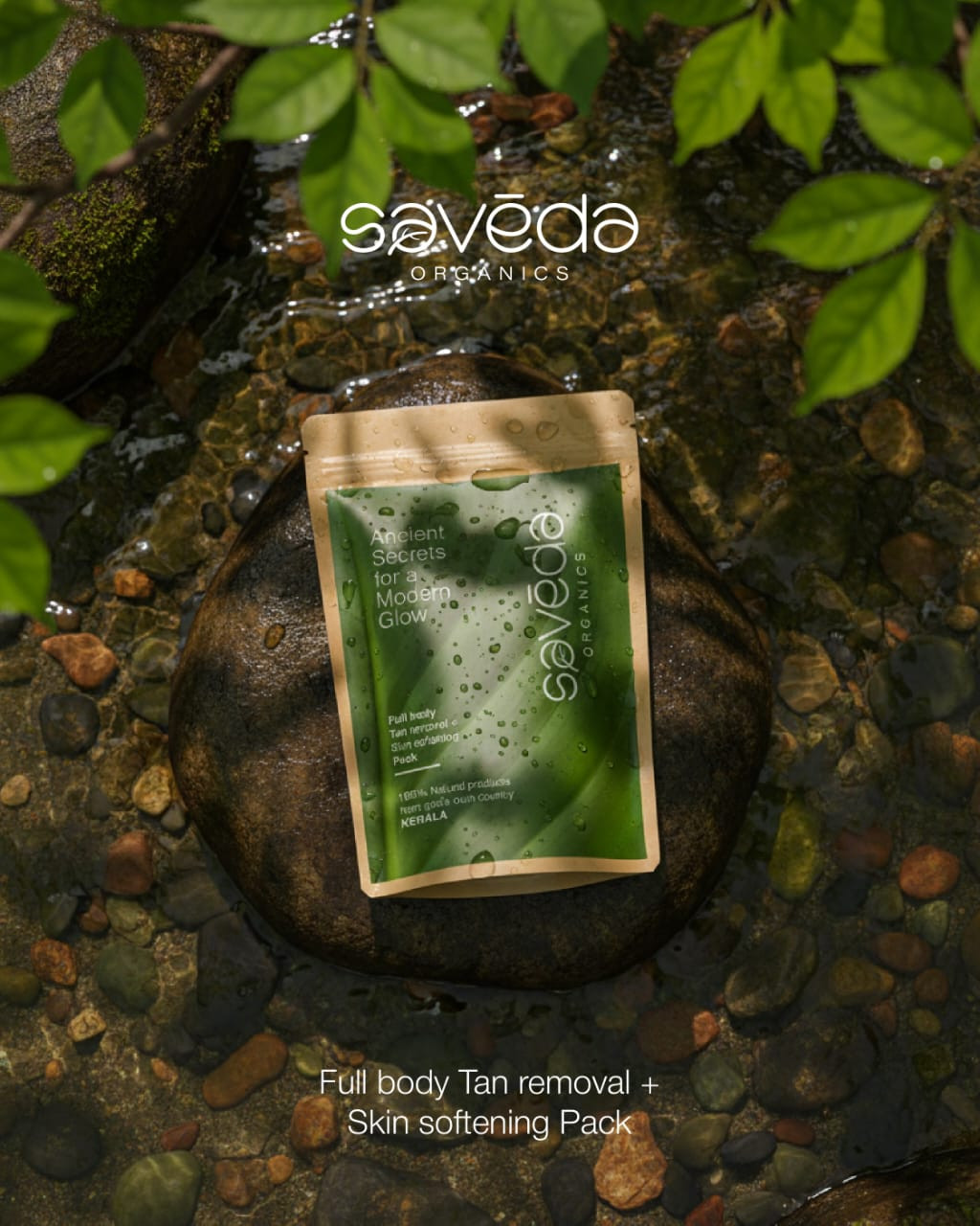 Saveda Organics Full Body Tan Removal Plus Skin Softening Pack (100gm)