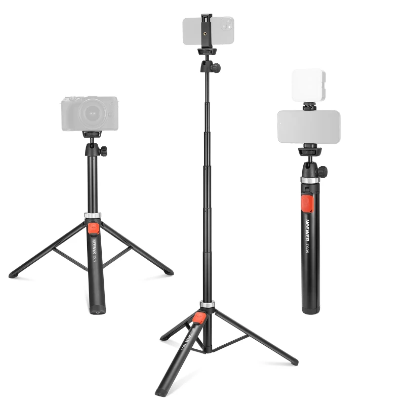 65.2" All Metal Phone Tripod with Remote (TS05)