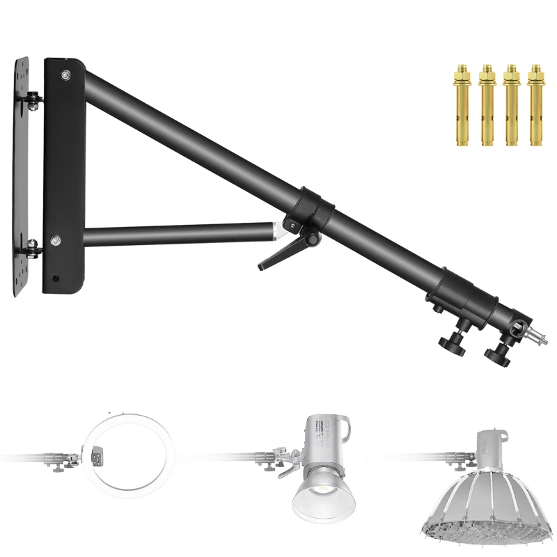 NEEWER 125 CM Triangle Wall Mounting Boom Arm