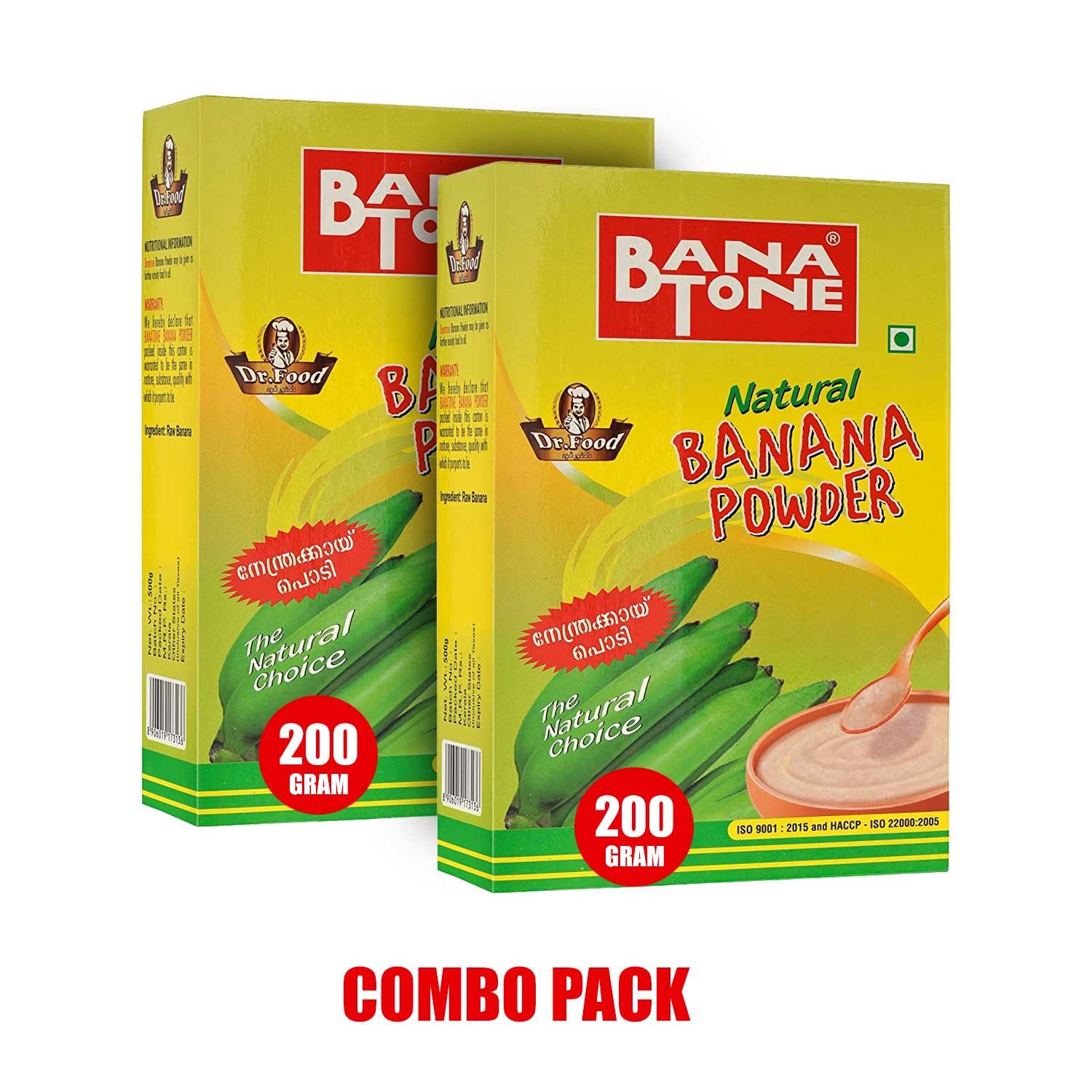 Dr Food Combo Pack (2 Banana Powder 200gm Pack Each) Food For Babies
