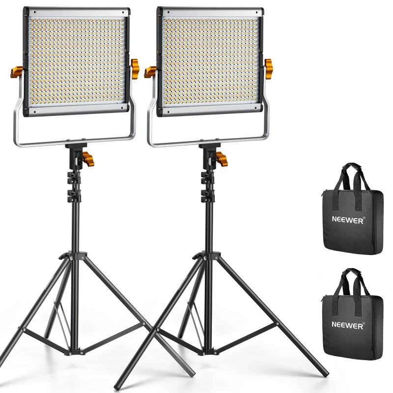 2 Pack Bi-Color LED Panel Light Kit (NL480)