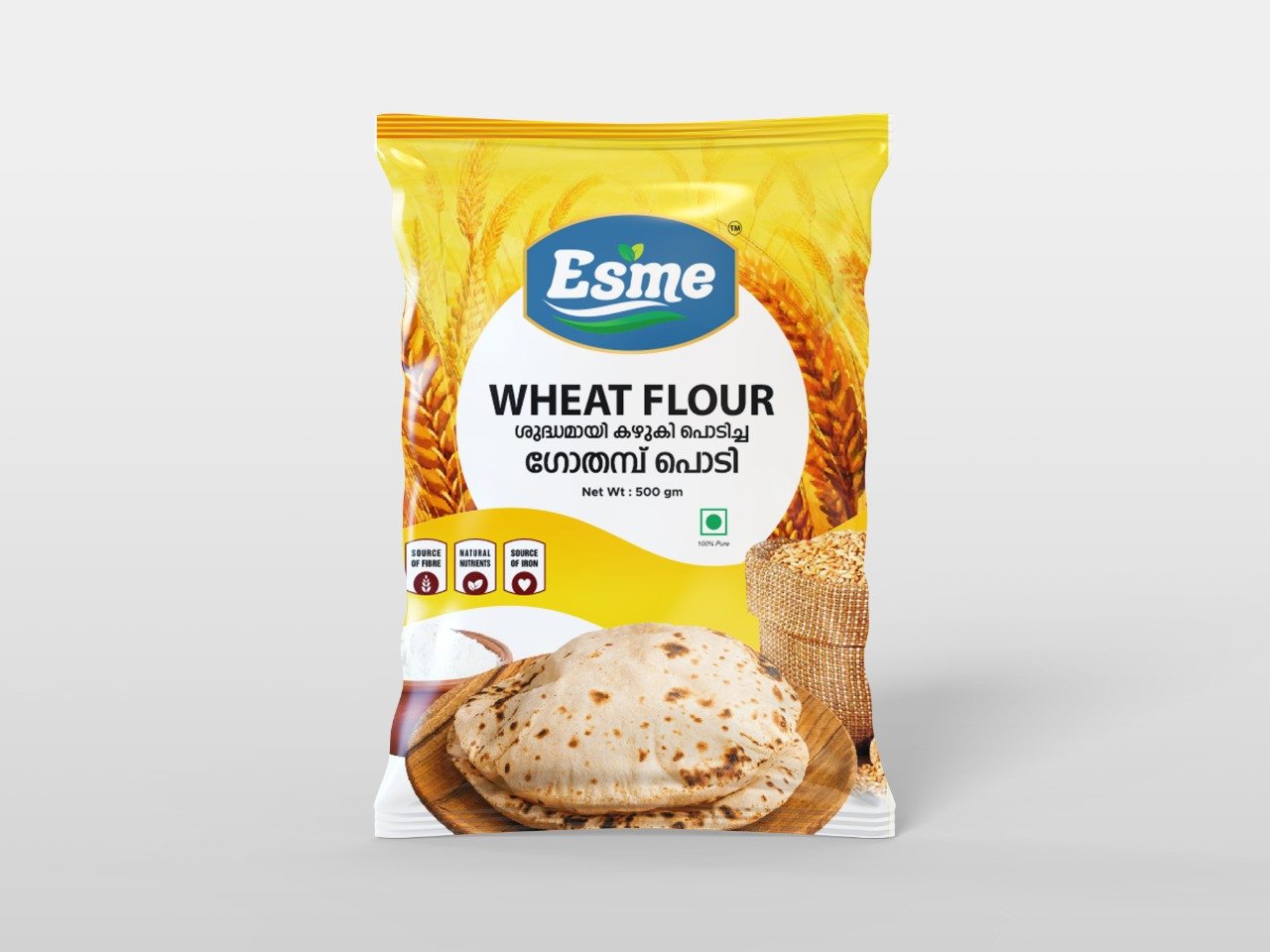Esme Homemade Soft & Smooth Wheat Flour (ഗോതമ്പ് പൊടി) - 500g