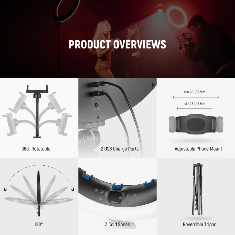 19" RGB LED Ring Light (RP19C)