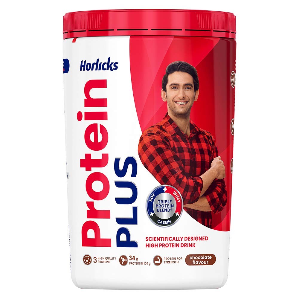 Horlicks Protein+ Health and Nutrition Drink - 400 g Pet Jar (Chocolate)