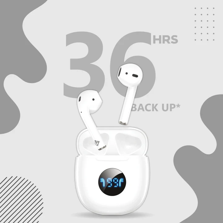 U&i Moonbuds 36 Hours Battery Backup True Wireless Earbuds with Touch Controls and Fast Charging.