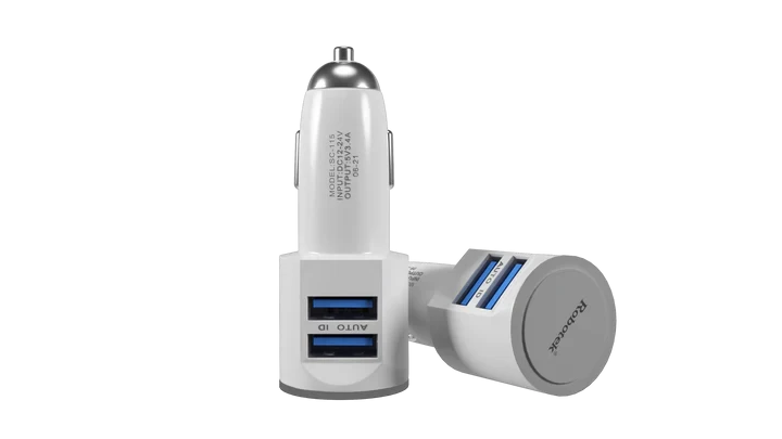 Robotek Car Charger SC-115 with USB Data Cable.