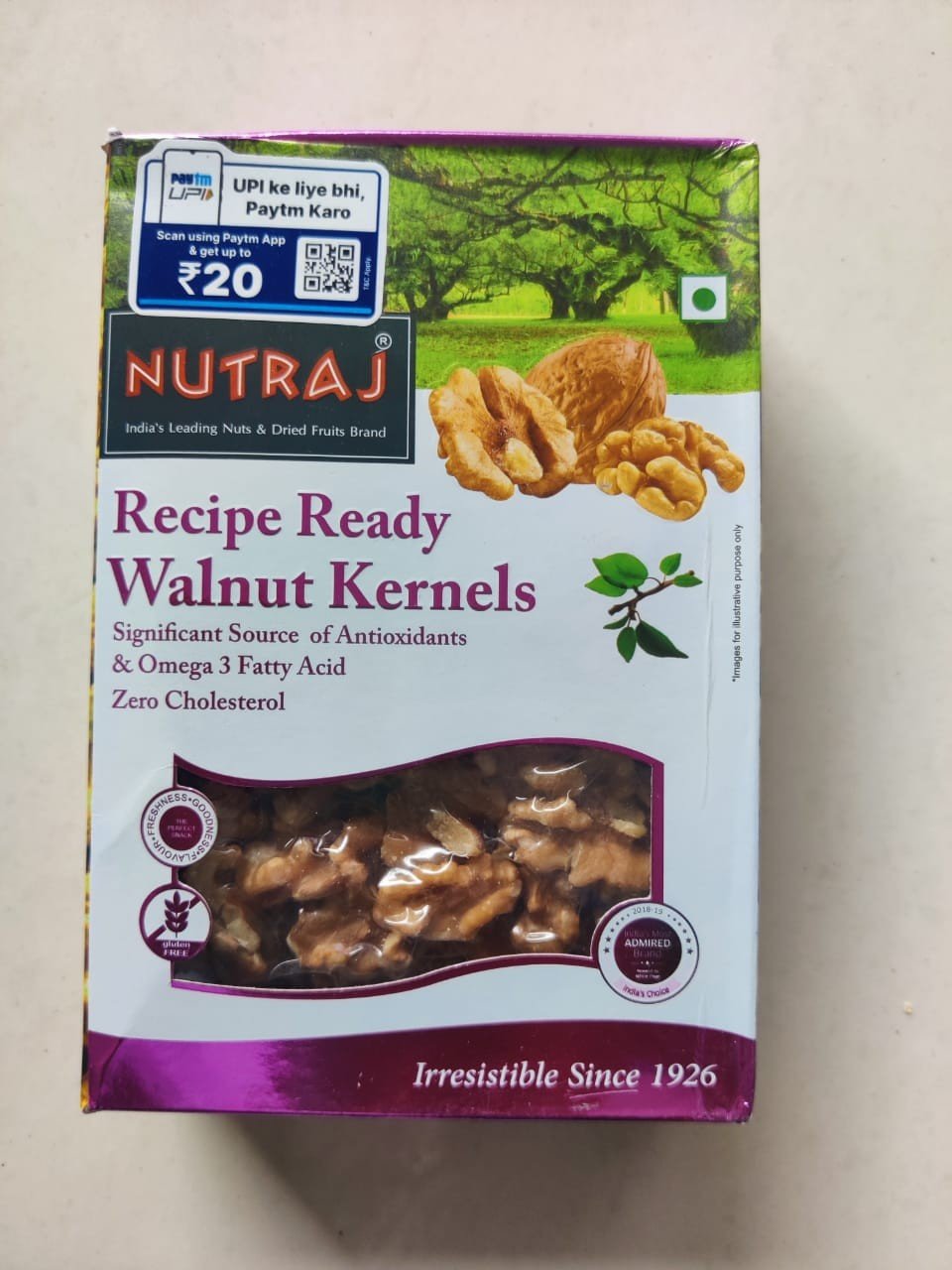 NUTRAJ Recipe Ready Walnut Kernels,aid In Weight Loss, Boosts Energy, Good For Brain, Promote Healthy Skin, Boosts Metabolism, Walnuts are Anti-inflammatory, Walnuts Promote Healthy Heart, 250G
