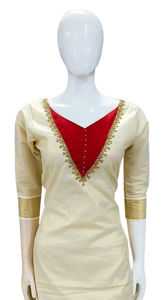 Pin by Aswany Mohan on half Saree | Simple saree designs, Long skirt top  designs, Elegant blouse designs
